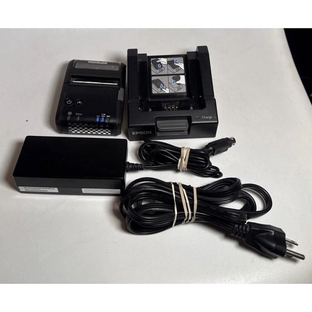 Epson TM-P20 M327B Mobilink Bluetooth POS Receipt Printer USB w/ Cradle OT-SC20